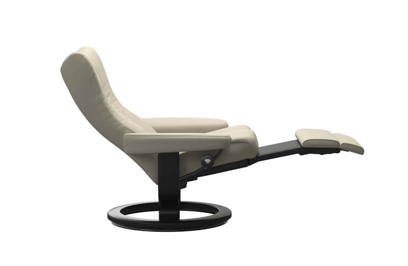 Stressless Wing Power, Sessel mit motorischer Verstellung, Fußstütze ausgefahren